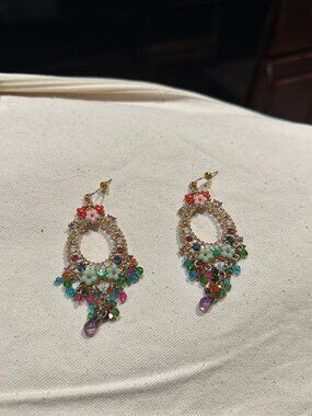 Fashion Bohemian Hoop Earrings – Multicolor